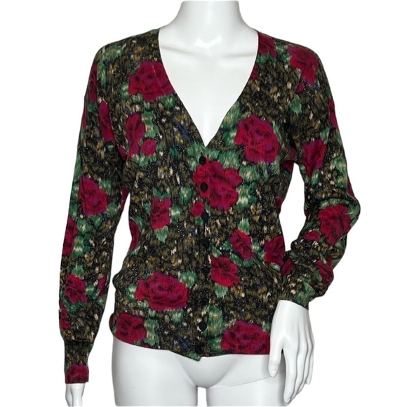 Lucky Brand Sweaters - Vintage Lucky Brand Women’s Floral Cardigan Sweater